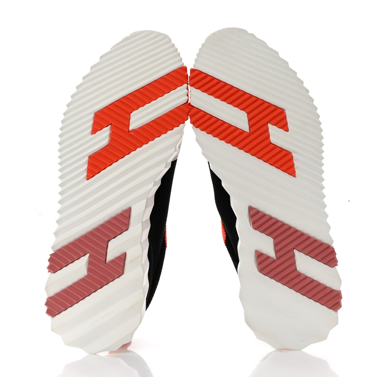 Air Mesh Suede Goatskin Bouncing Sneakers 40 Black Orange
