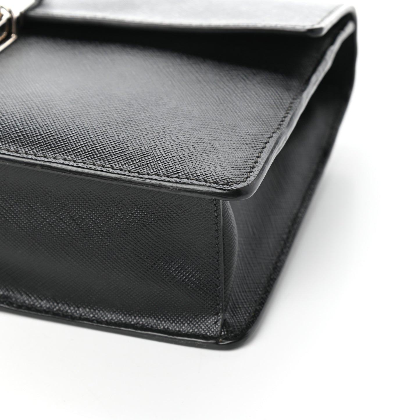 Saffiano Travel Wristlet Black