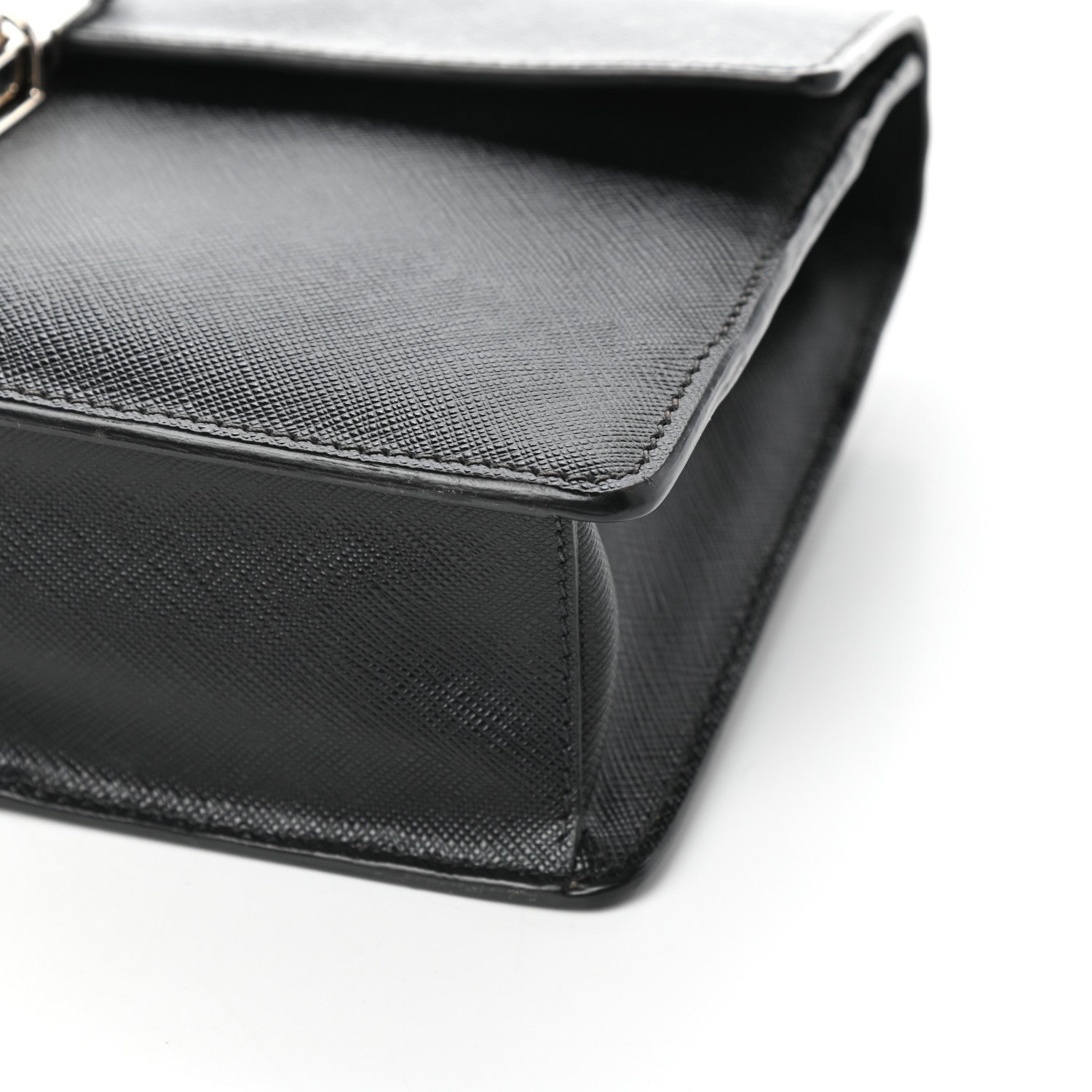 Prada Saffiano Travel Wristlet Black 8 of 8