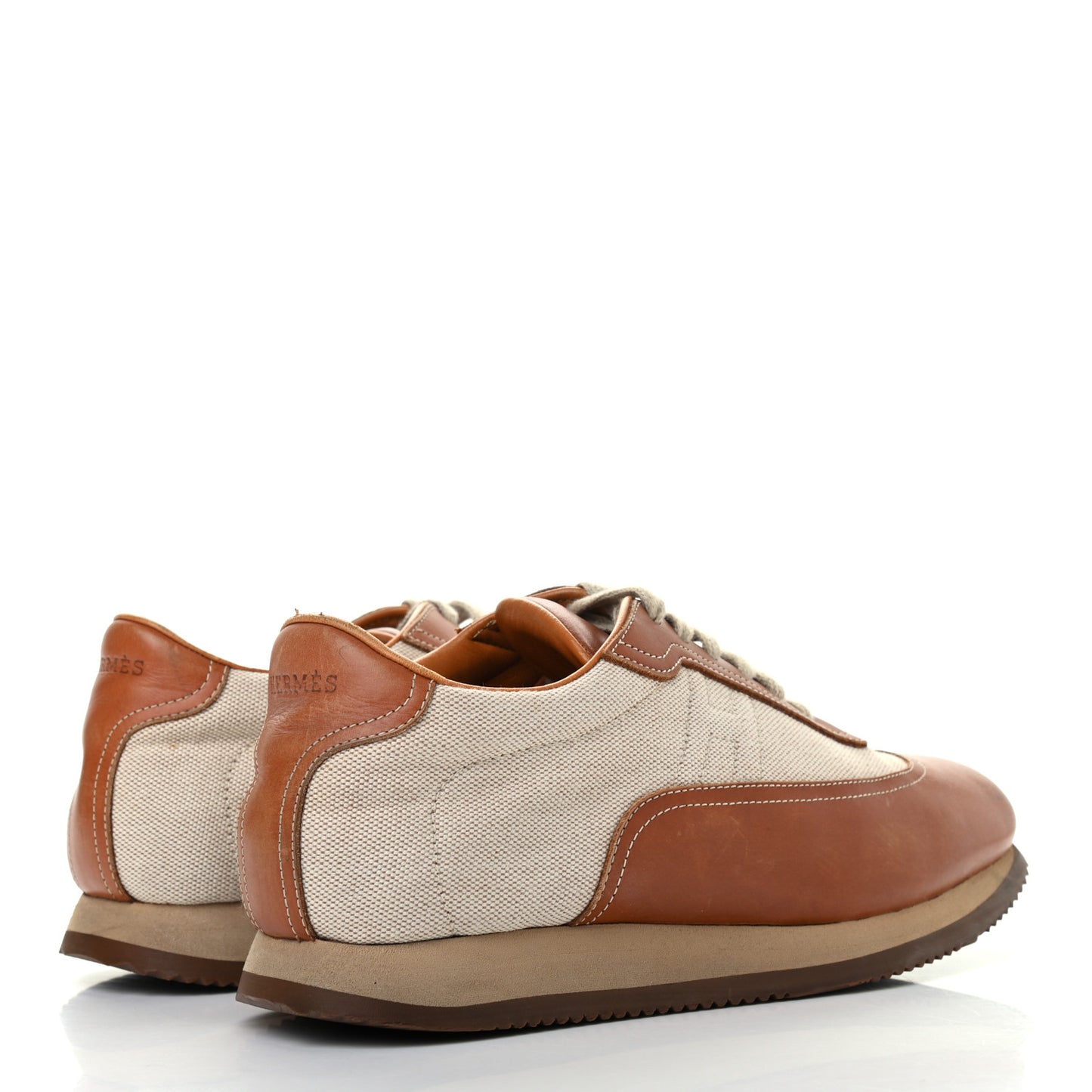 Calfskin Toile Womens Quick Sneakers 42.5 Gold