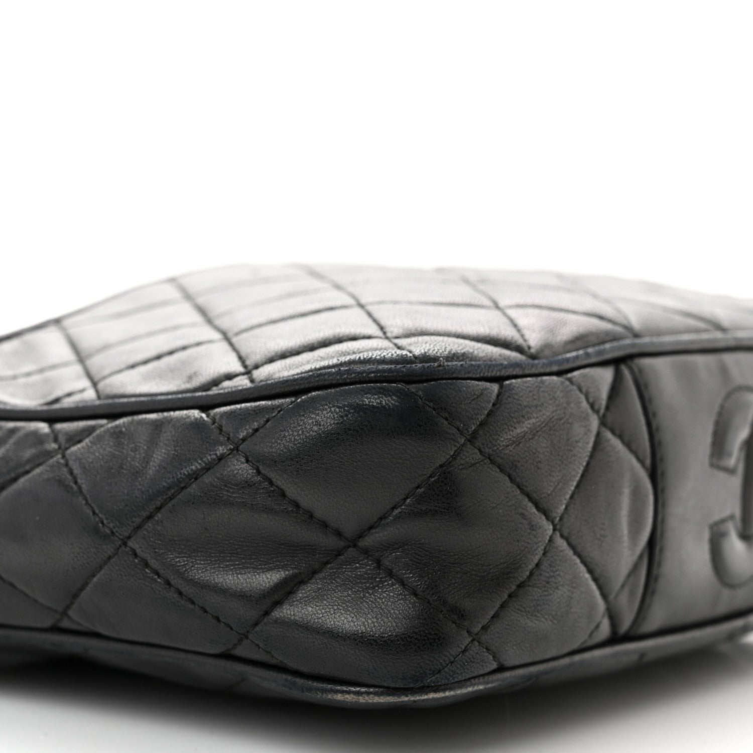 Chanel Lambskin Quilted Tassel Camera Case Black 10 of 14