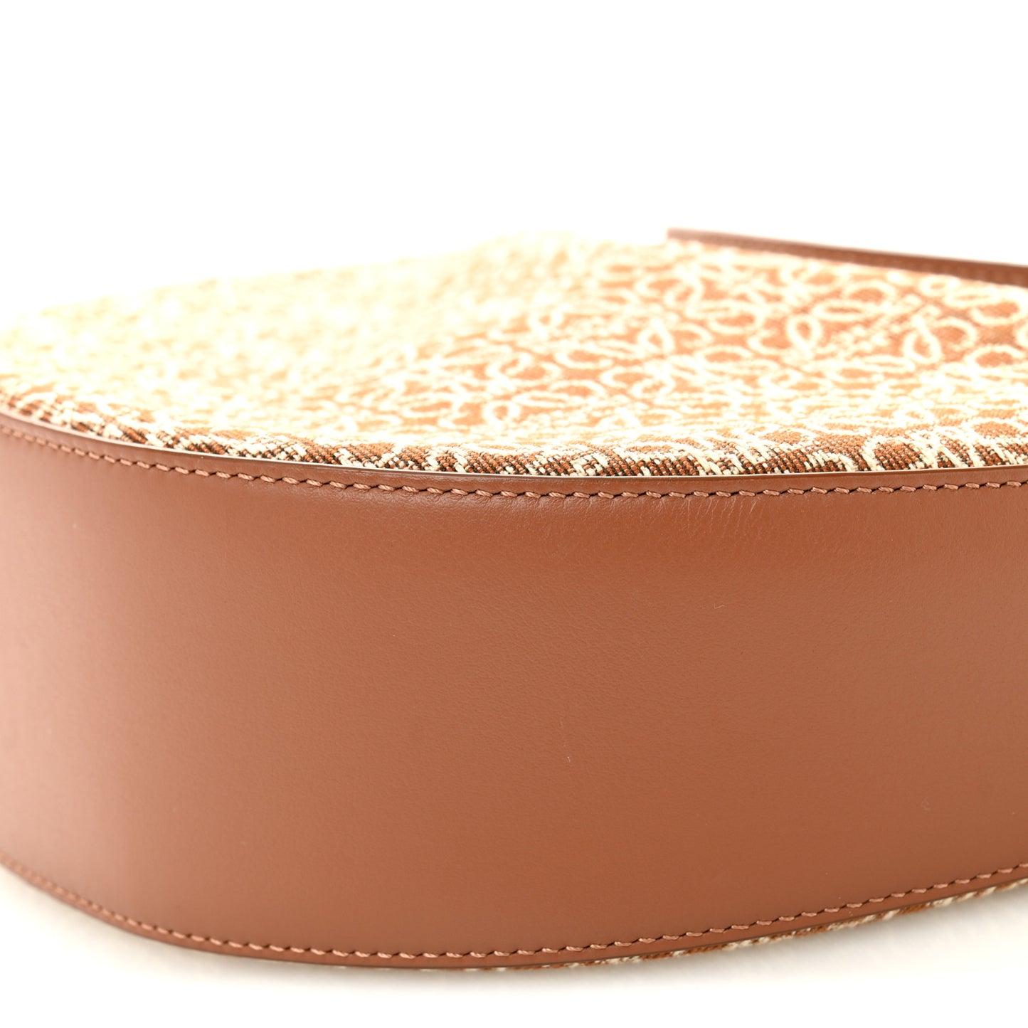Jacquard Anagram Calfskin Luna Bag Tan Pecan