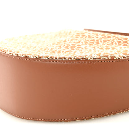 Loewe Jacquard Anagram Calfskin Luna Bag Tan Pecan 10 of 10