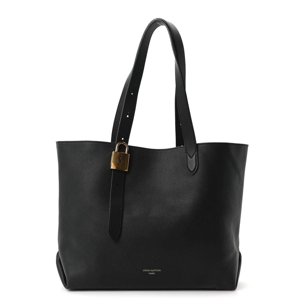 Louis Vuitton Grained Calfskin Low Key Cabas MM Black 1 of 10