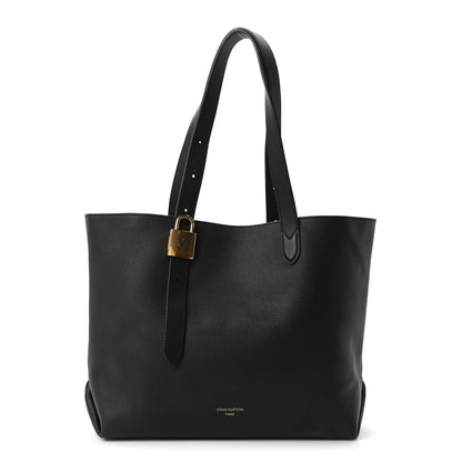 Louis Vuitton Grained Calfskin Low Key Cabas MM Black 1 of 10