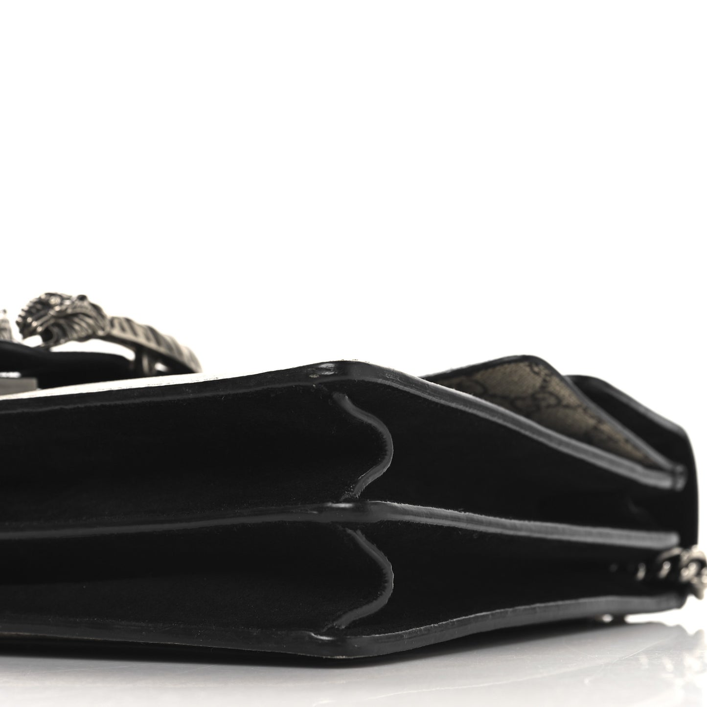 GG Supreme Monogram Medium Dionysus Shoulder Bag Black