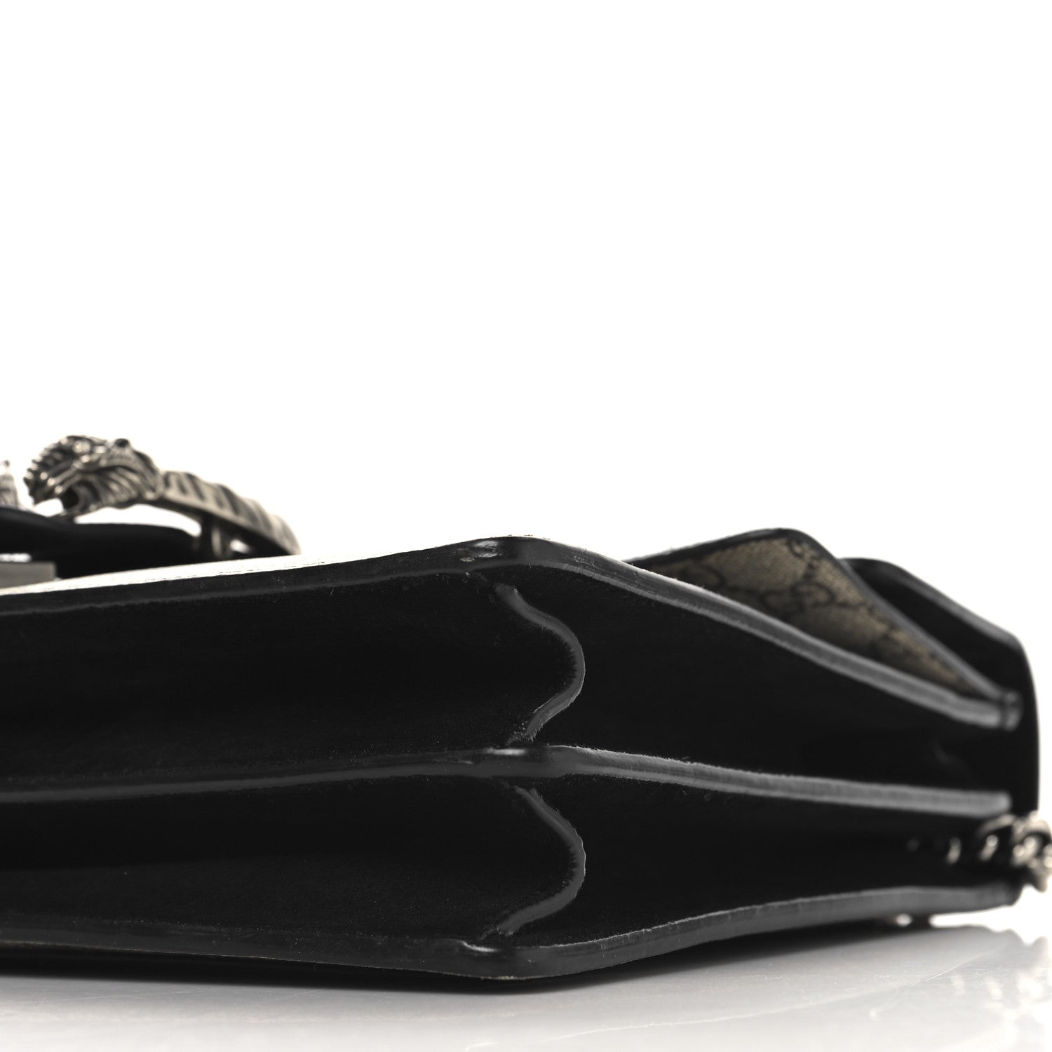 Gucci GG Supreme Monogram Medium Dionysus Shoulder Bag Black 10 of 11