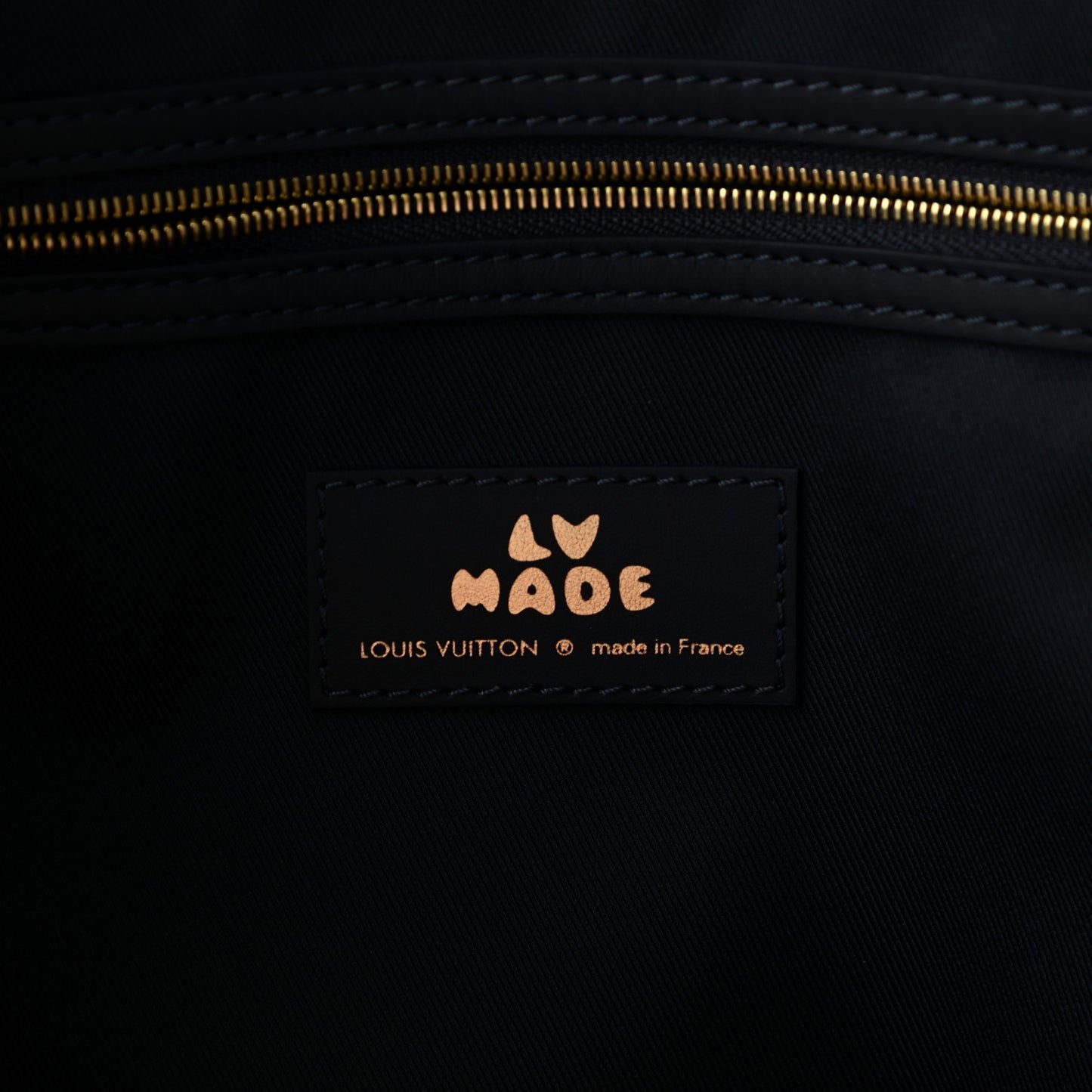 X NIGO Taurillon Monogram Denim Drip Keepall Bandouliere 50 Blue