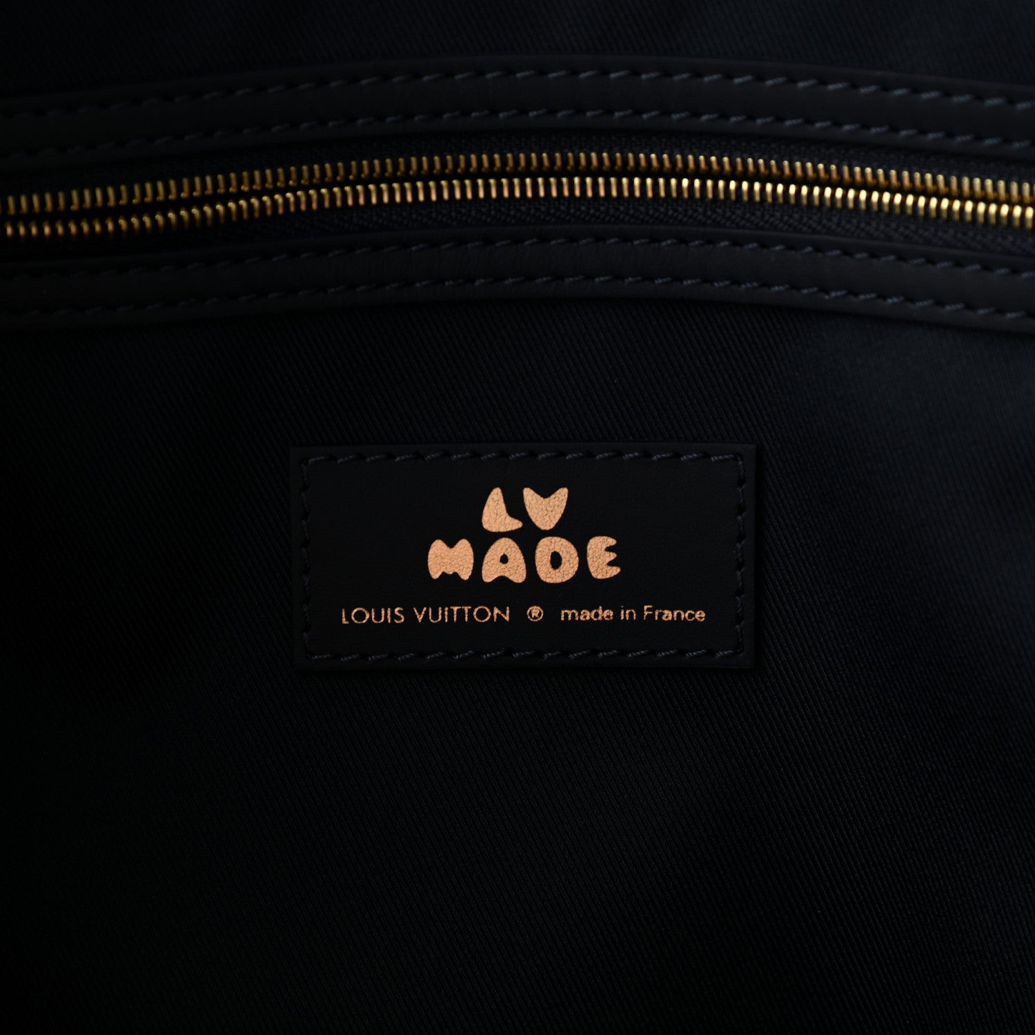 Louis Vuitton X NIGO Taurillon Monogram Denim Drip Keepall Bandouliere 50 Blue 5 of 9