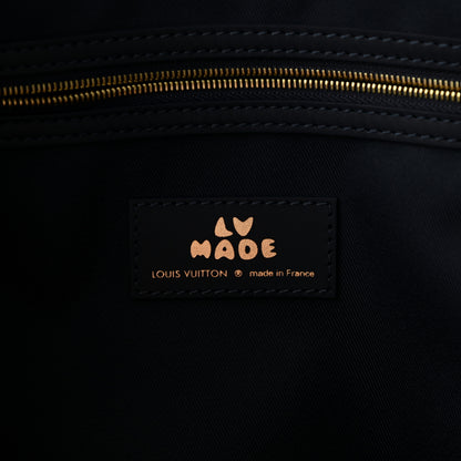 Louis Vuitton X NIGO Taurillon Monogram Denim Drip Keepall Bandouliere 50 Blue 5 of 9