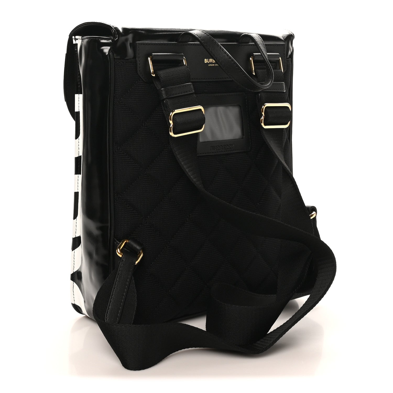 Burberry Valeria Prirock Kids Backpack Black White 1843166