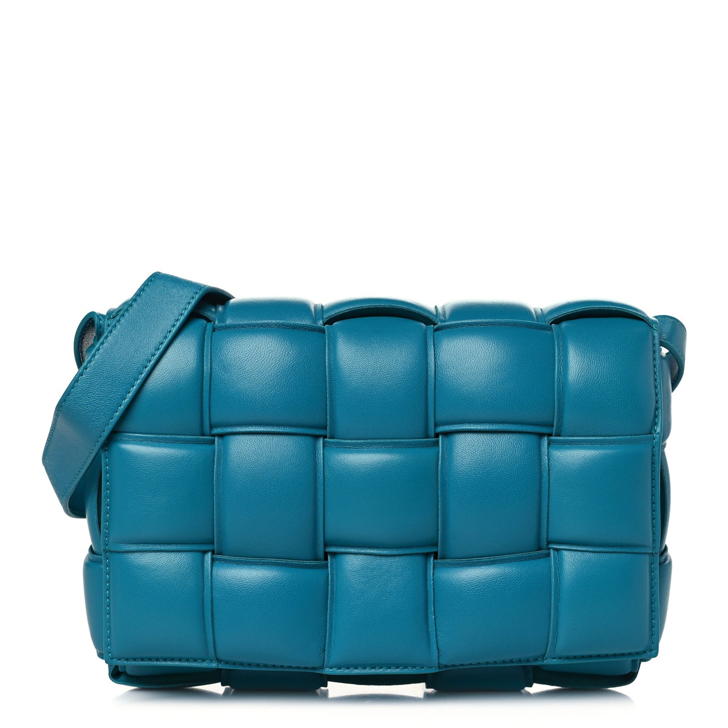 Nappa Maxi Intreccio Padded Cassette Crossbody Bag Blaster