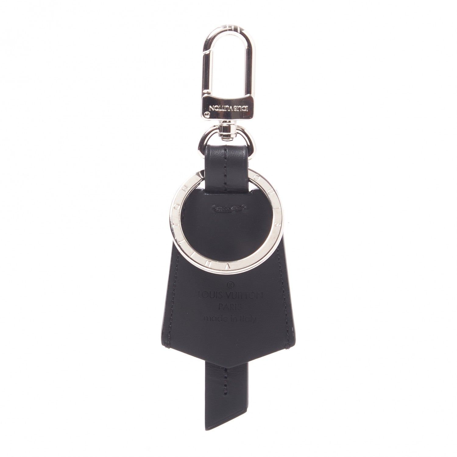 Louis Vuitton Calfskin Clochette Bag Charm Key Holder Black 3 of 5