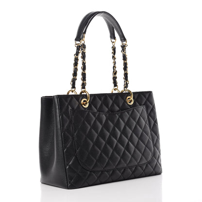 Chanel Caviar Quilted Grand Shopping Tote GST Black 3 of 11