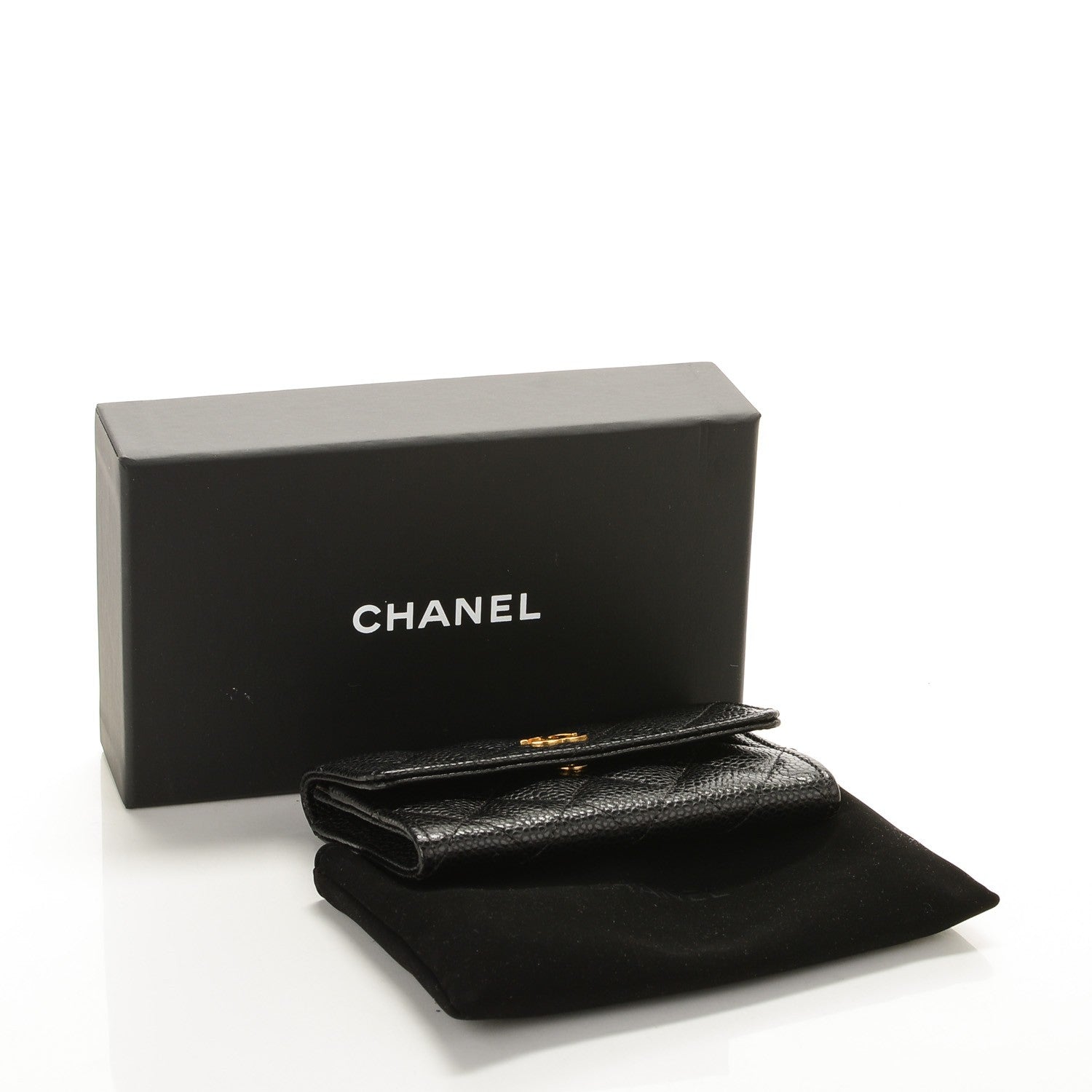 Chanel Caviar Quilted Flap Card Holder Black 4 of 8