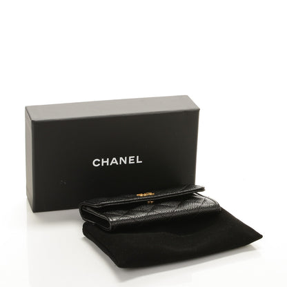 Chanel Caviar Quilted Flap Card Holder Black 4 of 8