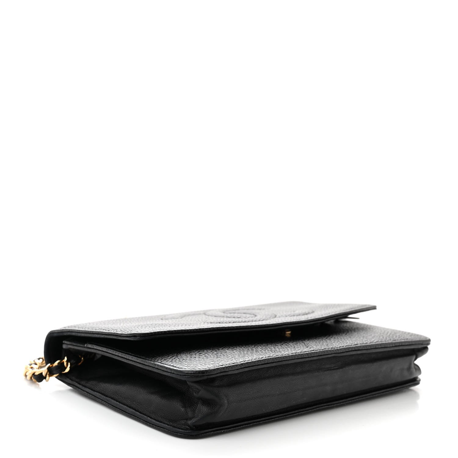 Chanel Caviar Timeless CC Wallet On Chain WOC Black 4 of 11