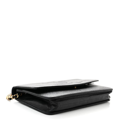 Chanel Caviar Timeless CC Wallet On Chain WOC Black 4 of 11