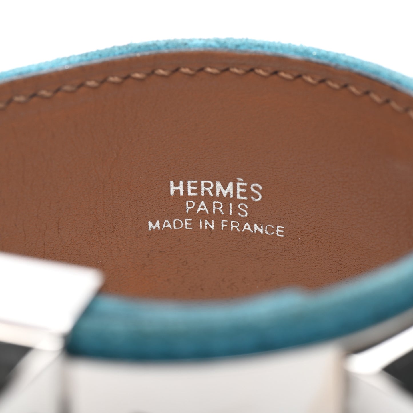 Veau Doblis Suede Collier de Chien CDC Bracelet Turquoise