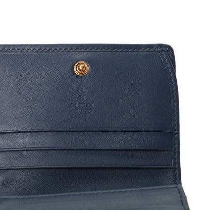 Gucci Canvas Flora Floral Trapuntata Zumi Card Case Wallet Great White Multicolor Blue Agata 6 of 8