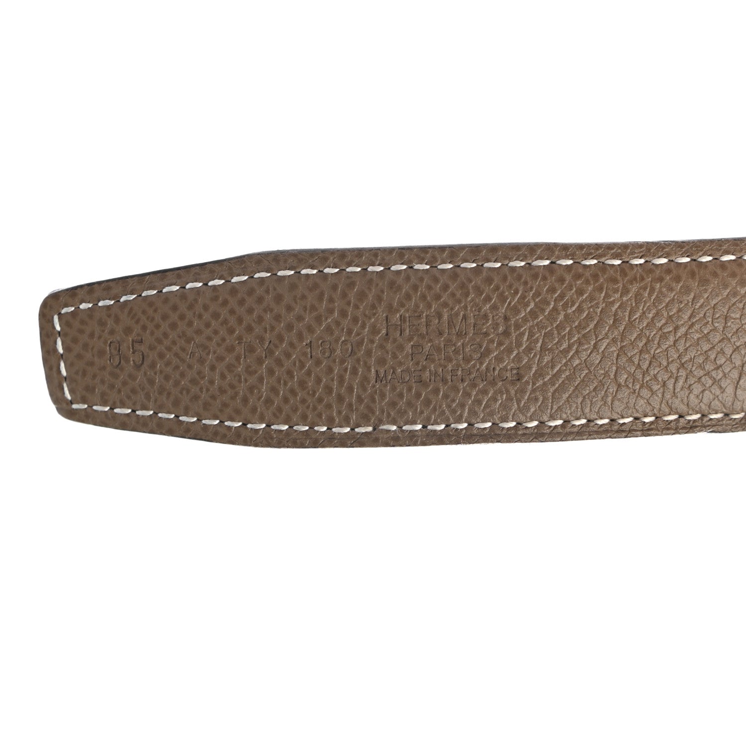 Hermes Swift Epsom 24mm Mini Constance H Belt 95 Black Etoupe 3 of 5