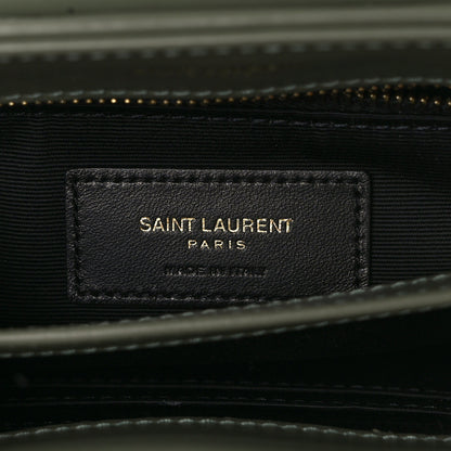 Saint Laurent Calfskin Y Quilted Monogram Toy Loulou Crossbody Bag Light Sage 6 of 11