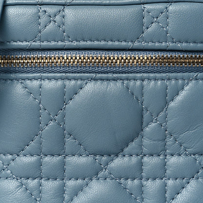 Christian Dior Lambskin Cannage Micro Lady Dior Vanity Case Blue 8 of 9
