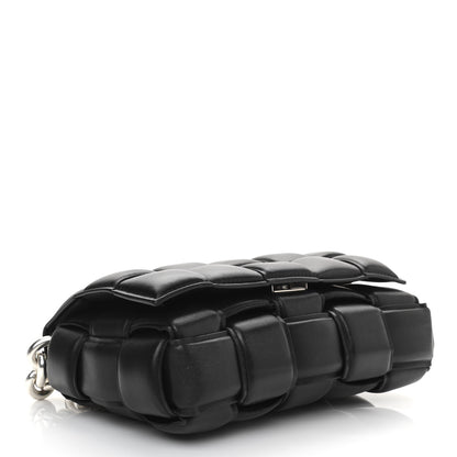Bottega Veneta Lambskin Maxi Intreccio Padded Chain Cassette Crossbody Bag Black 4 of 9