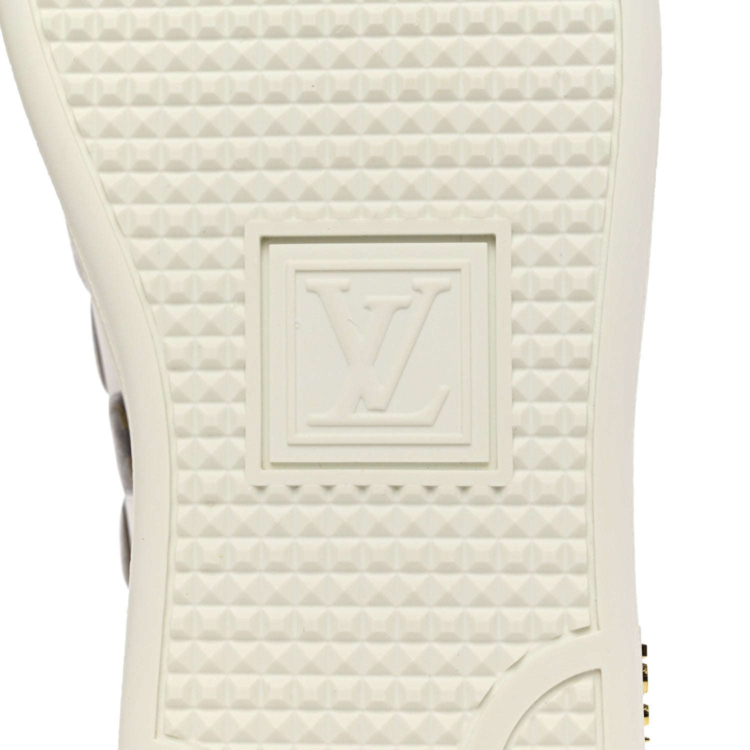Louis Vuitton Calfskin Monogram Damier Tressage Frontrow Sneakers 37 White 8 of 9