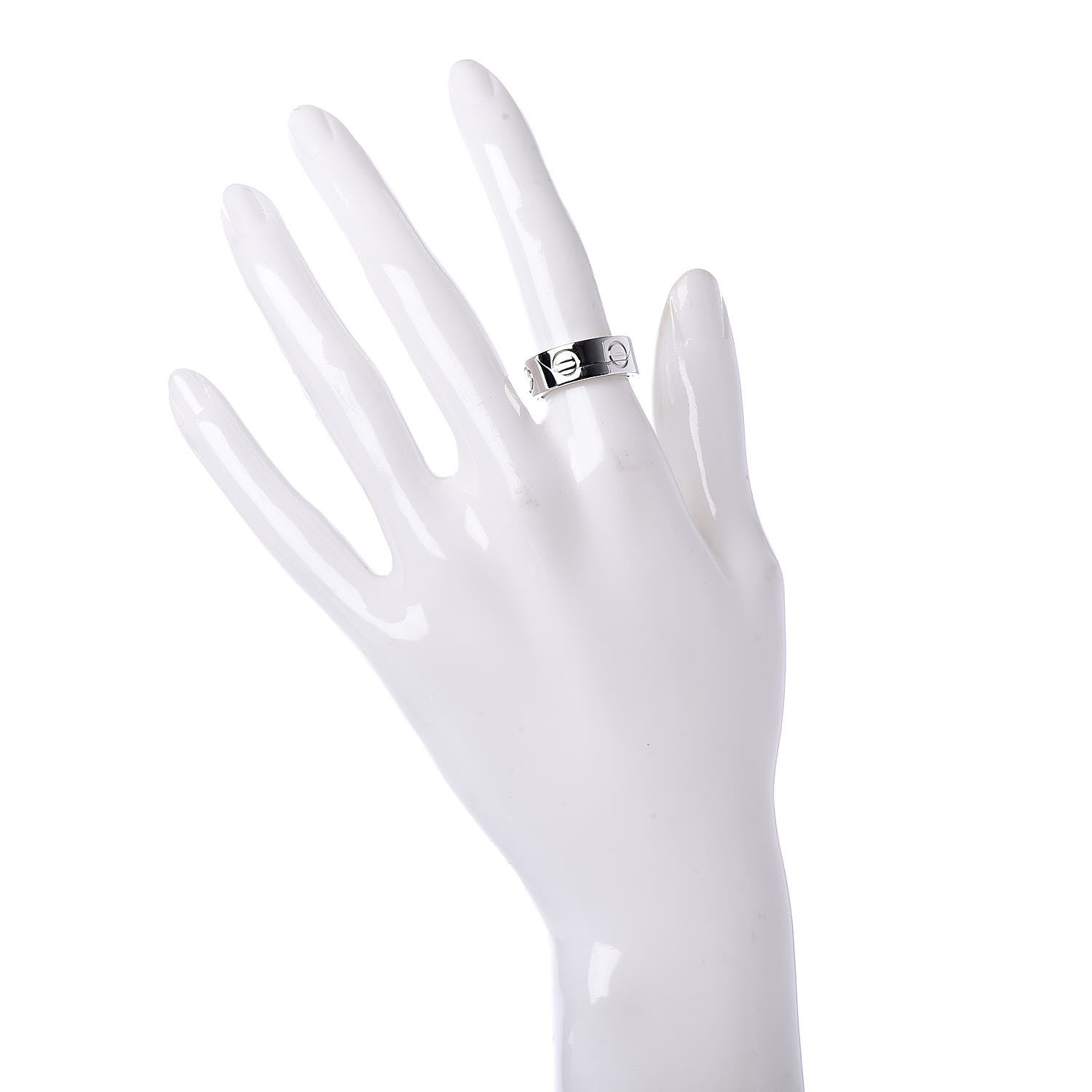 Cartier 18K White Gold 7mm Astro LOVE Ring 50 5.25 2 of 7