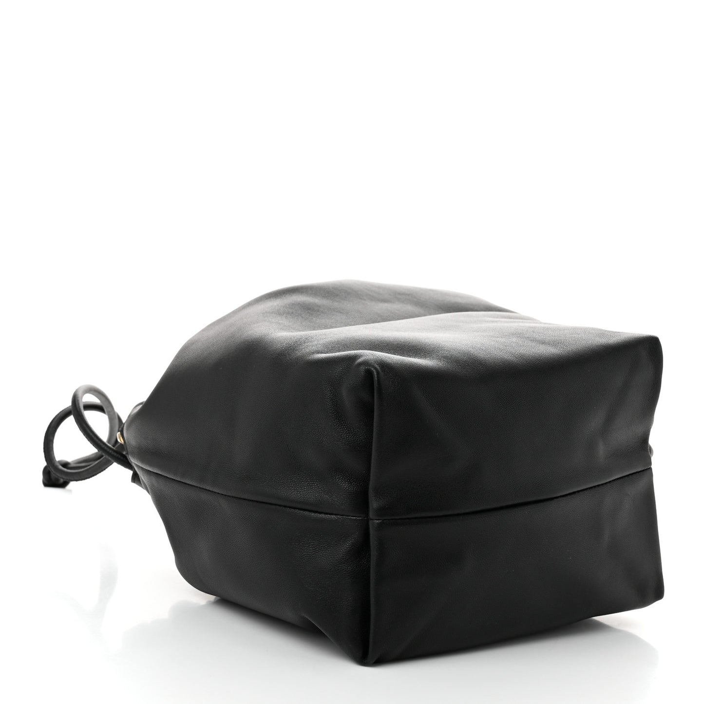 Nappa Vlogo Pouf Pouch Black