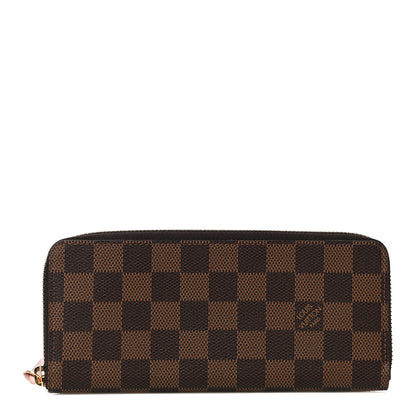 Louis Vuitton Damier Ebene Zippy Wallet Rose Ballerine 1 of 11