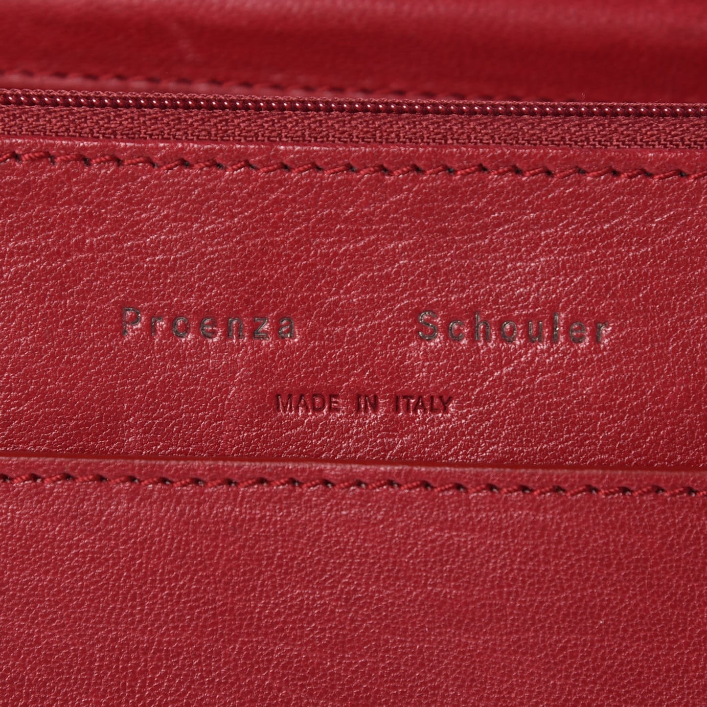 Lambskin PS1 Large Chain Wallet Red