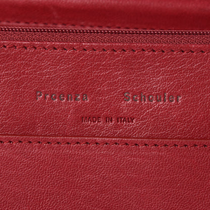 Proenza Schouler Lambskin PS1 Large Chain Wallet Red 6 of 9