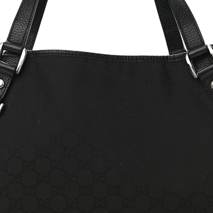 Gucci Nylon Monogram Medium Abbey Shoulder Bag Black 7 of 9