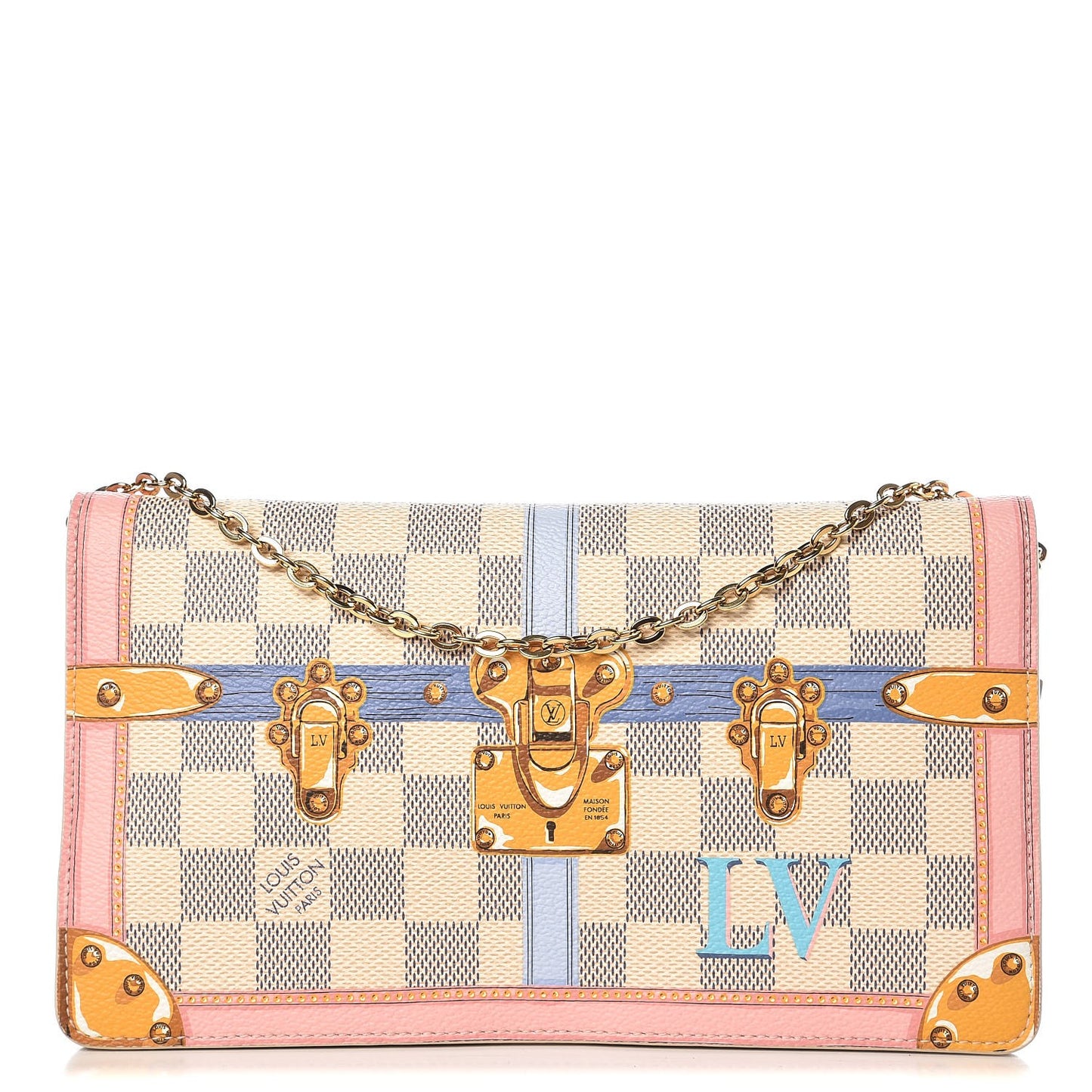 Damier Azur Summer Trunks Pochette Weekend