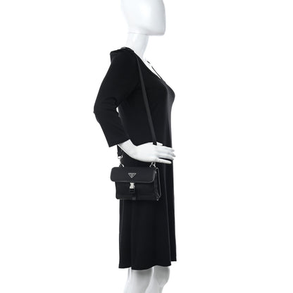 Prada Re-Nylon Saffiano Smartphone Case Crossbody Black 2 of 10