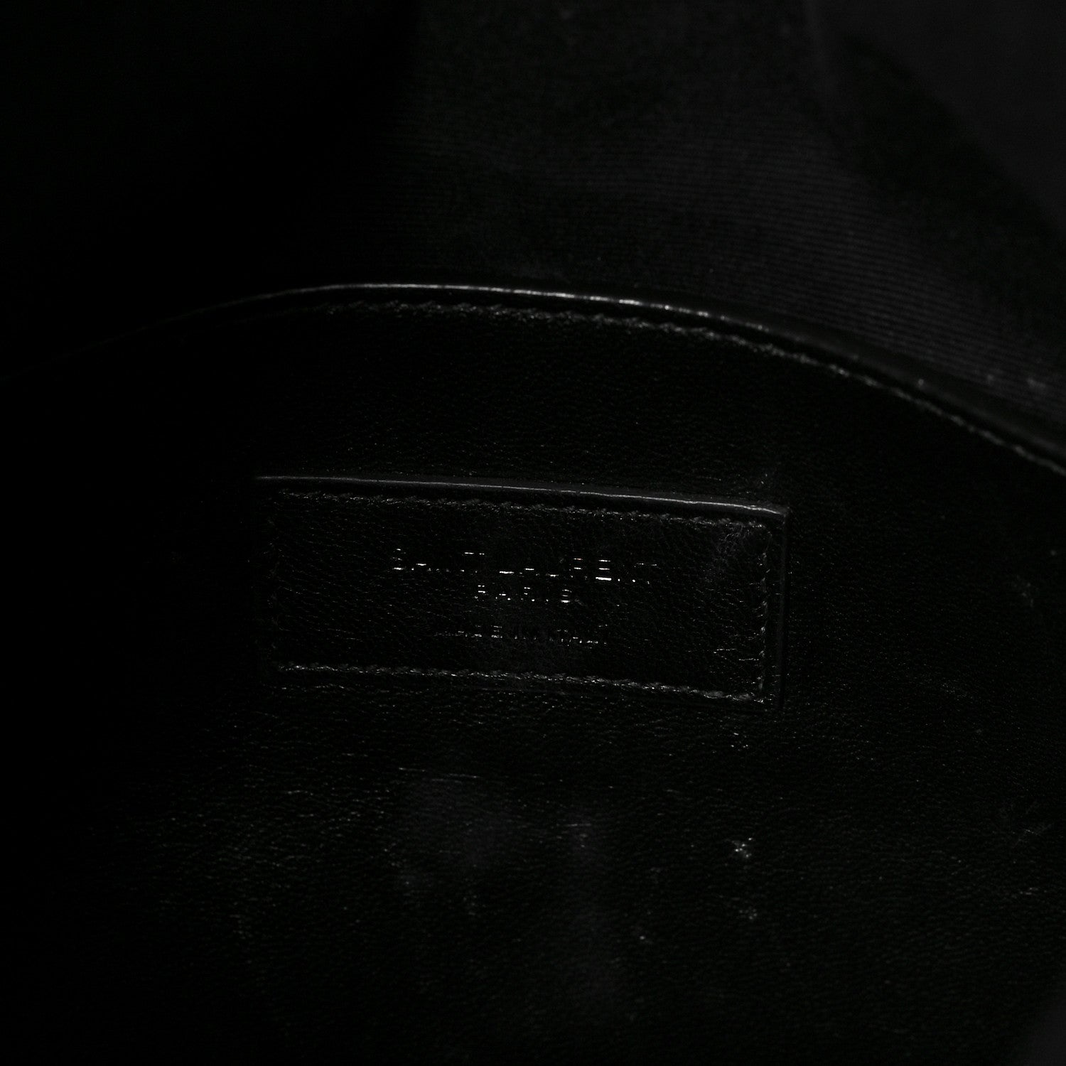 Saint Laurent Grain De Poudre West Hollywood Monogram Fold Over Clutch Black 6 of 8