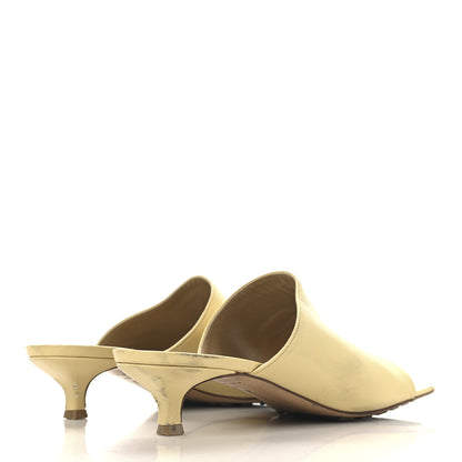 Bottega Veneta Lambskin Stretch Mule Sandals 37 Moon Beam 5 of 12