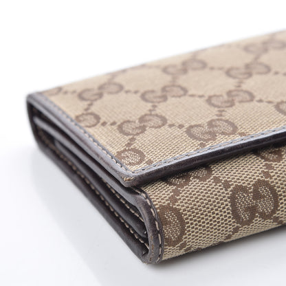 Gucci Monogram New Britt Continental Wallet Dark Brown 8 of 9