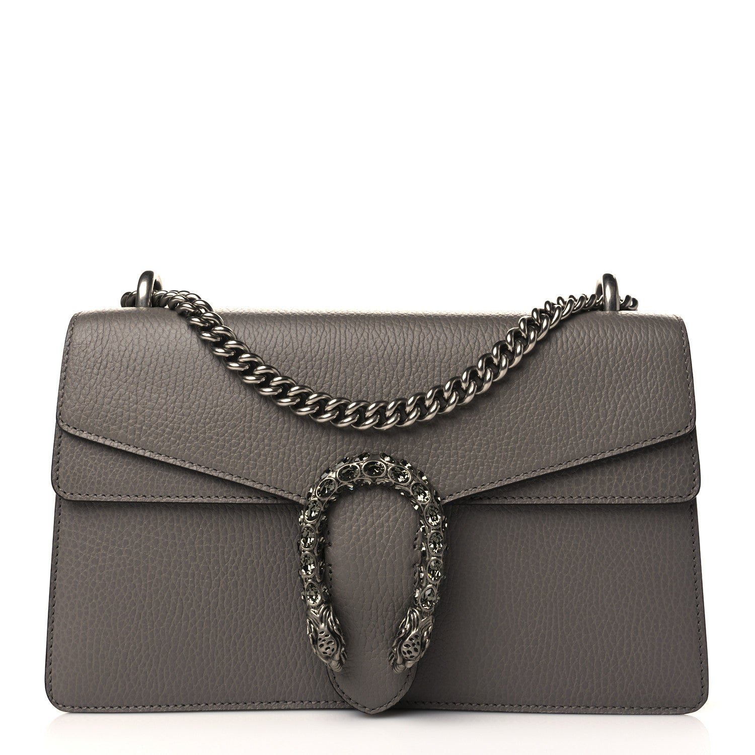 Gucci Pebbled Calfskin Small Dionysus Shoulder Bag Dusty Grey 1 of 10