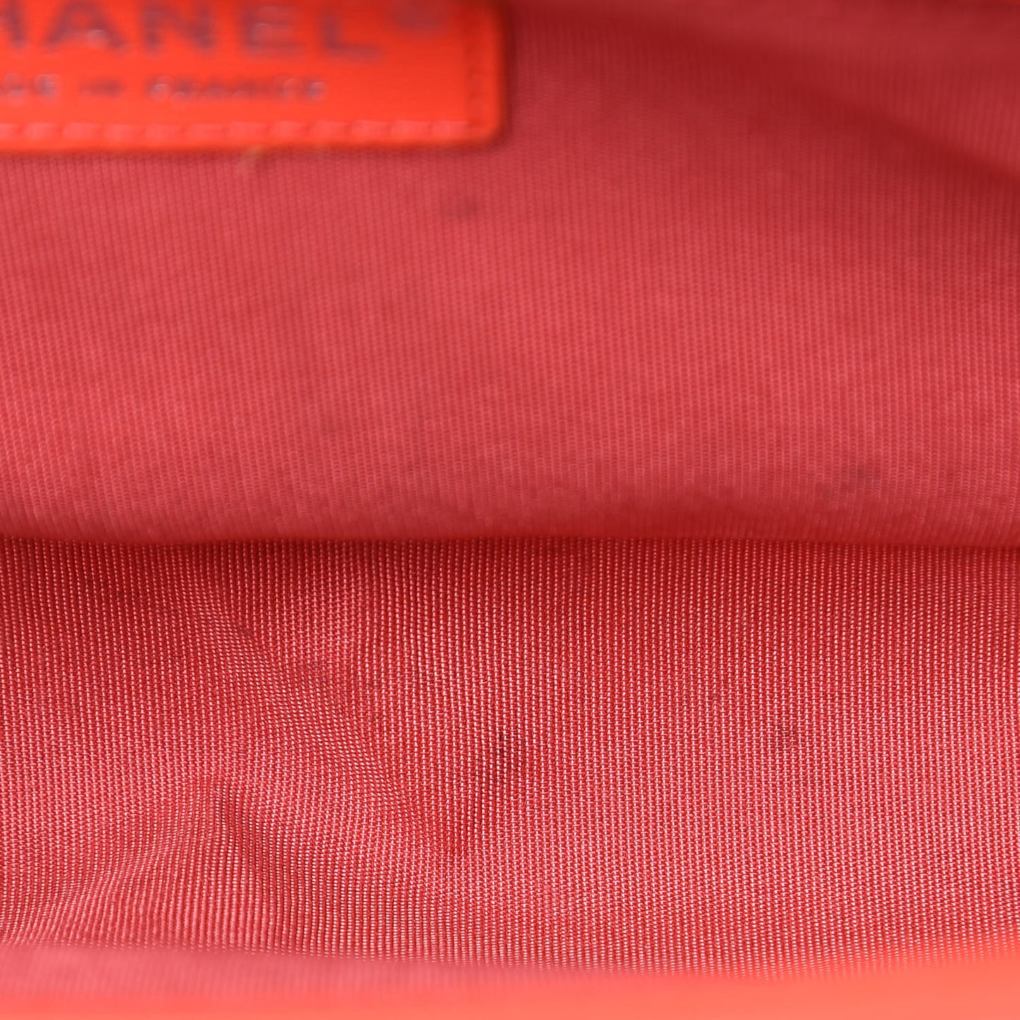 Calfskin Chevron Quilted Medium Boy Flap Coral