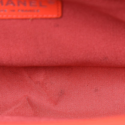 Chanel Calfskin Chevron Quilted Medium Boy Flap Coral 18 of 18