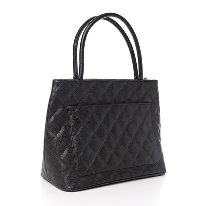 Chanel Caviar Quilted Medallion Tote Black 3 of 15