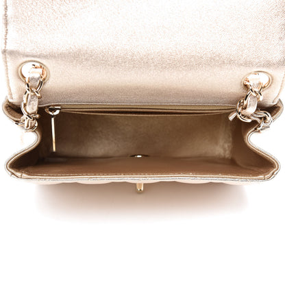 Chanel Metallic Lambskin Quilted Mini Square Flap Gold 5 of 11