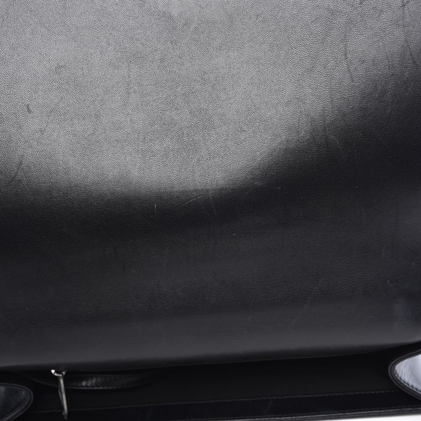 Lambskin Quilted Large Boy Flap Black