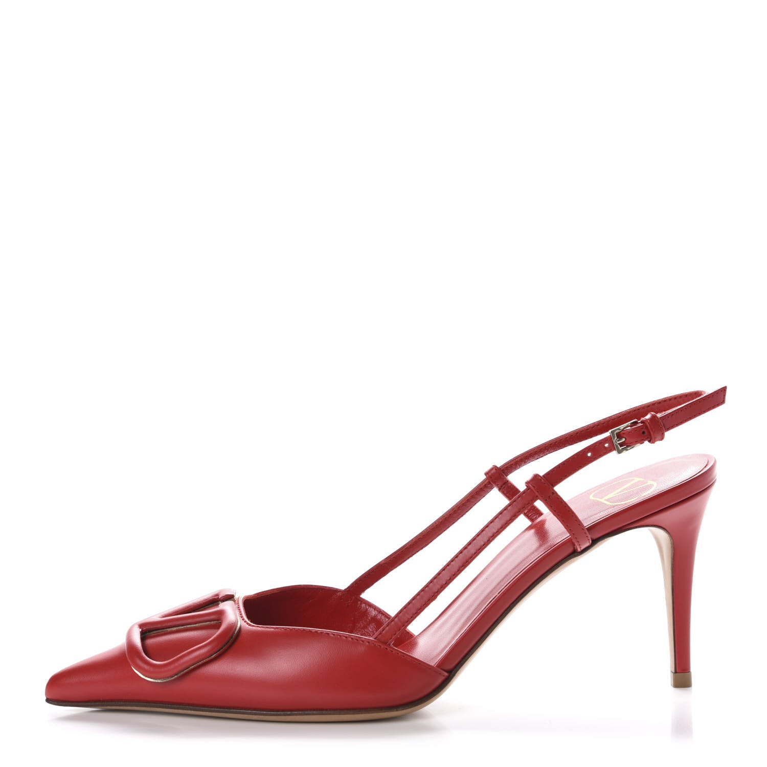 Valentino Garavani Calfskin Tonal Vlogo Slingback 80mm Pumps 36 Rouge Pur 1 of 10