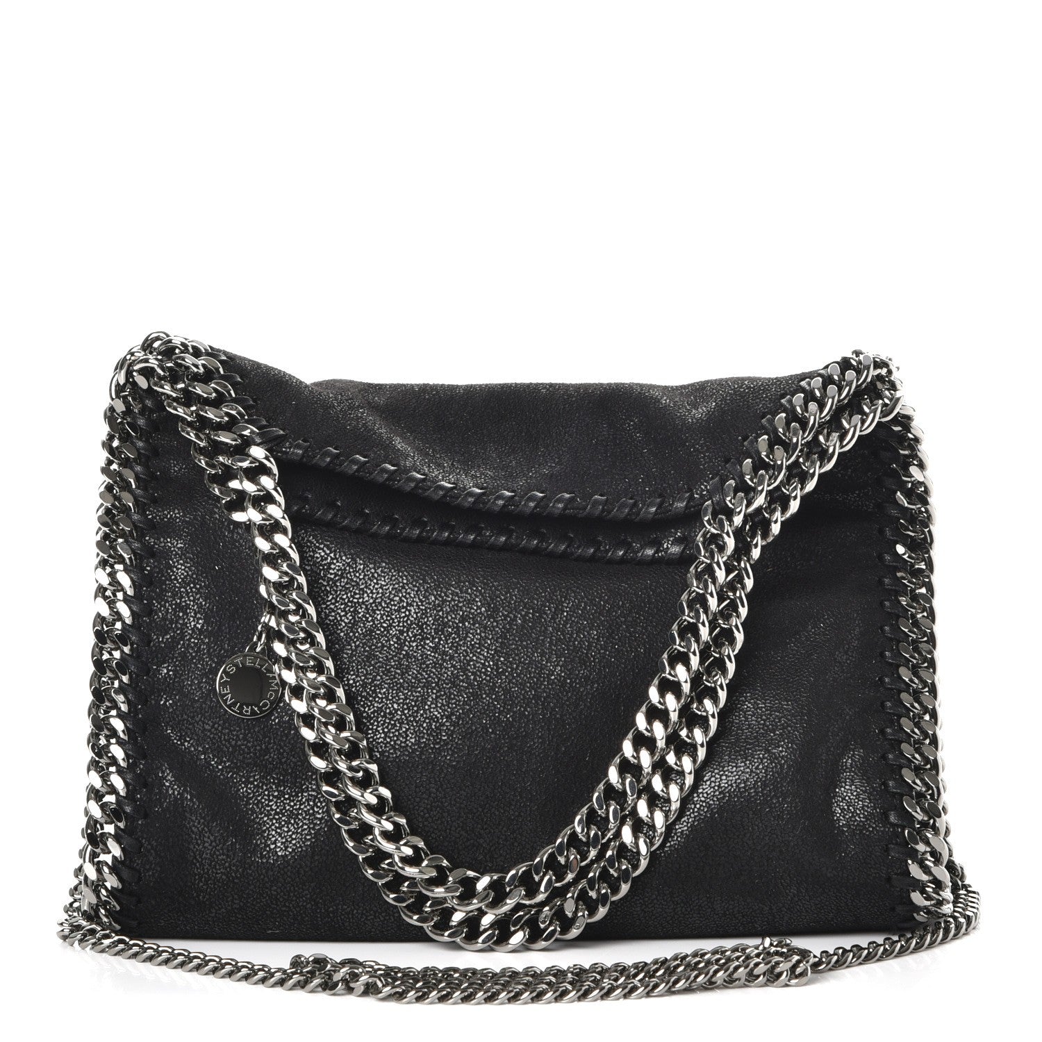 Stella McCartney Shaggy Deer Mini Falabella Tote Black 1 of 9