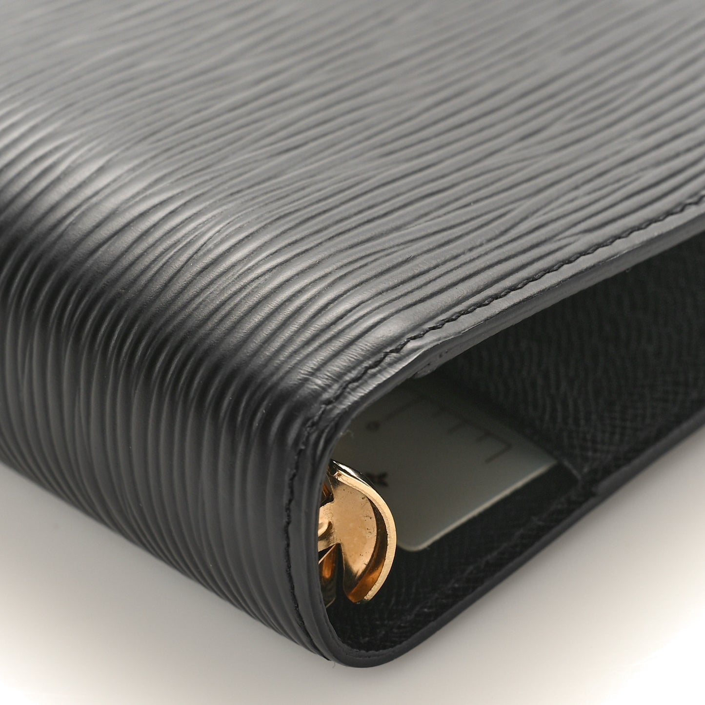 Epi Medium Ring Agenda Cover Black