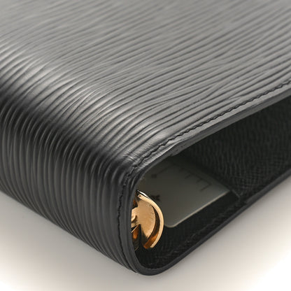Louis Vuitton Epi Medium Ring Agenda Cover Black 7 of 8